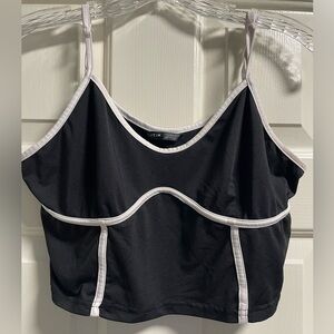 Shein Black and White Cropped Tank Top